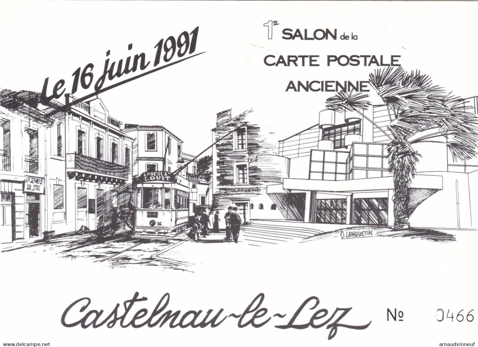 34-CASTELNAU LE LEZ  1ER SALON DE LA CARTE POSTALE - Castelnau Le Lez