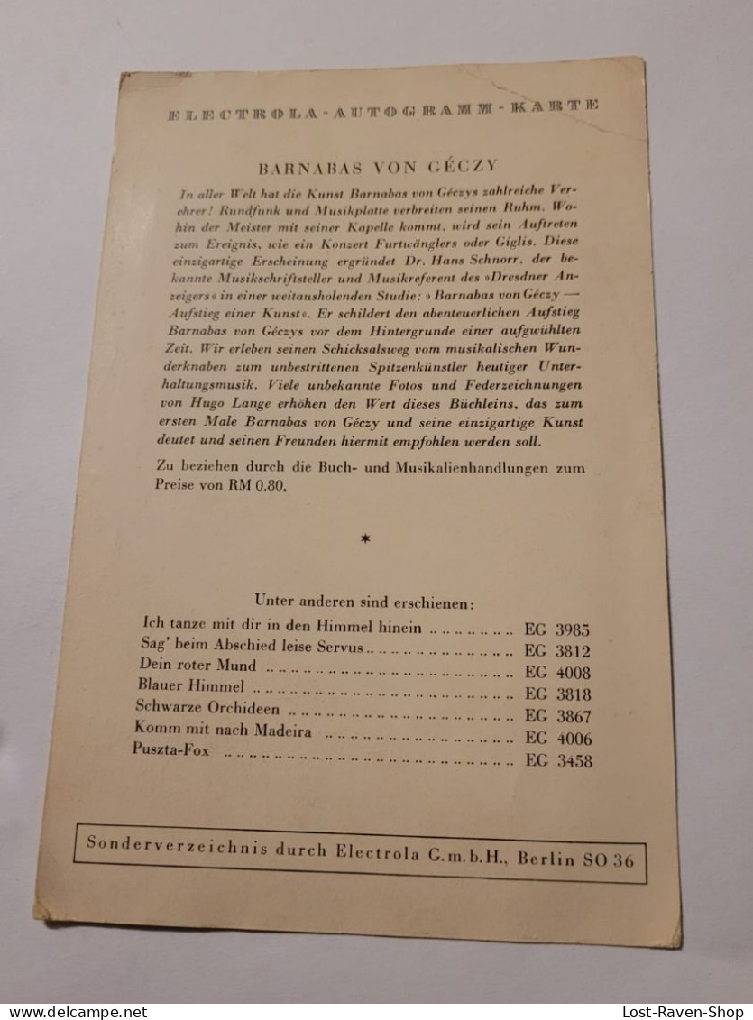 Barnabas Von Ceczy - Sänger Und Musiker