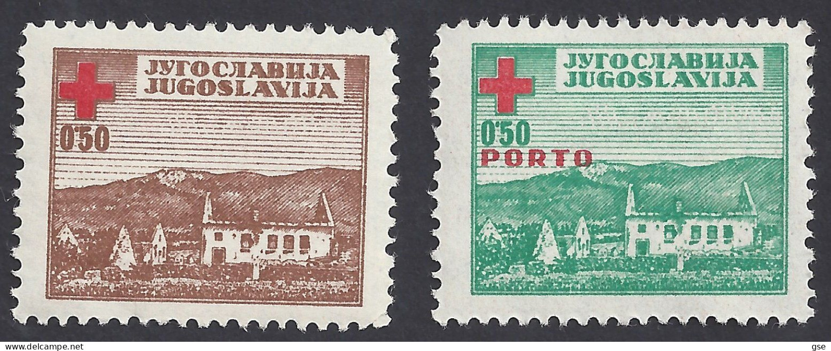 JUGOSLAVIA 1947 - Yvert B5/6** - Beneficenza | - Liefdadigheid