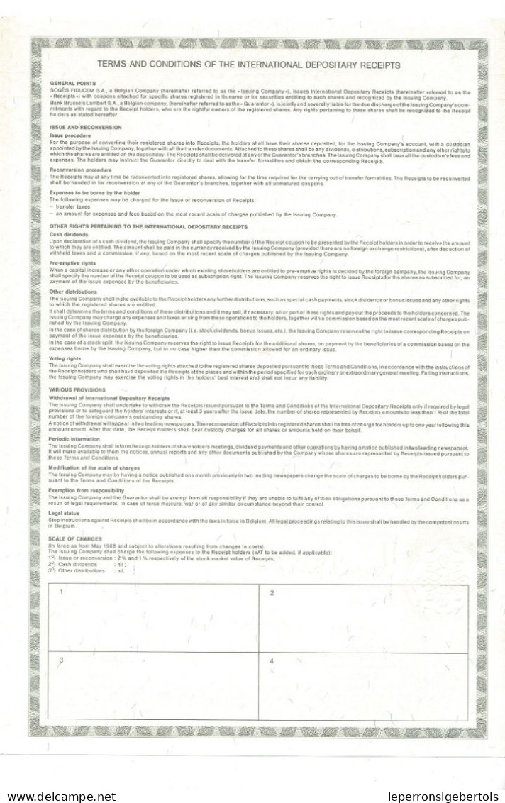 - Titre De 1988 - Maxwell Communication Corporation Plc - - Pétrole