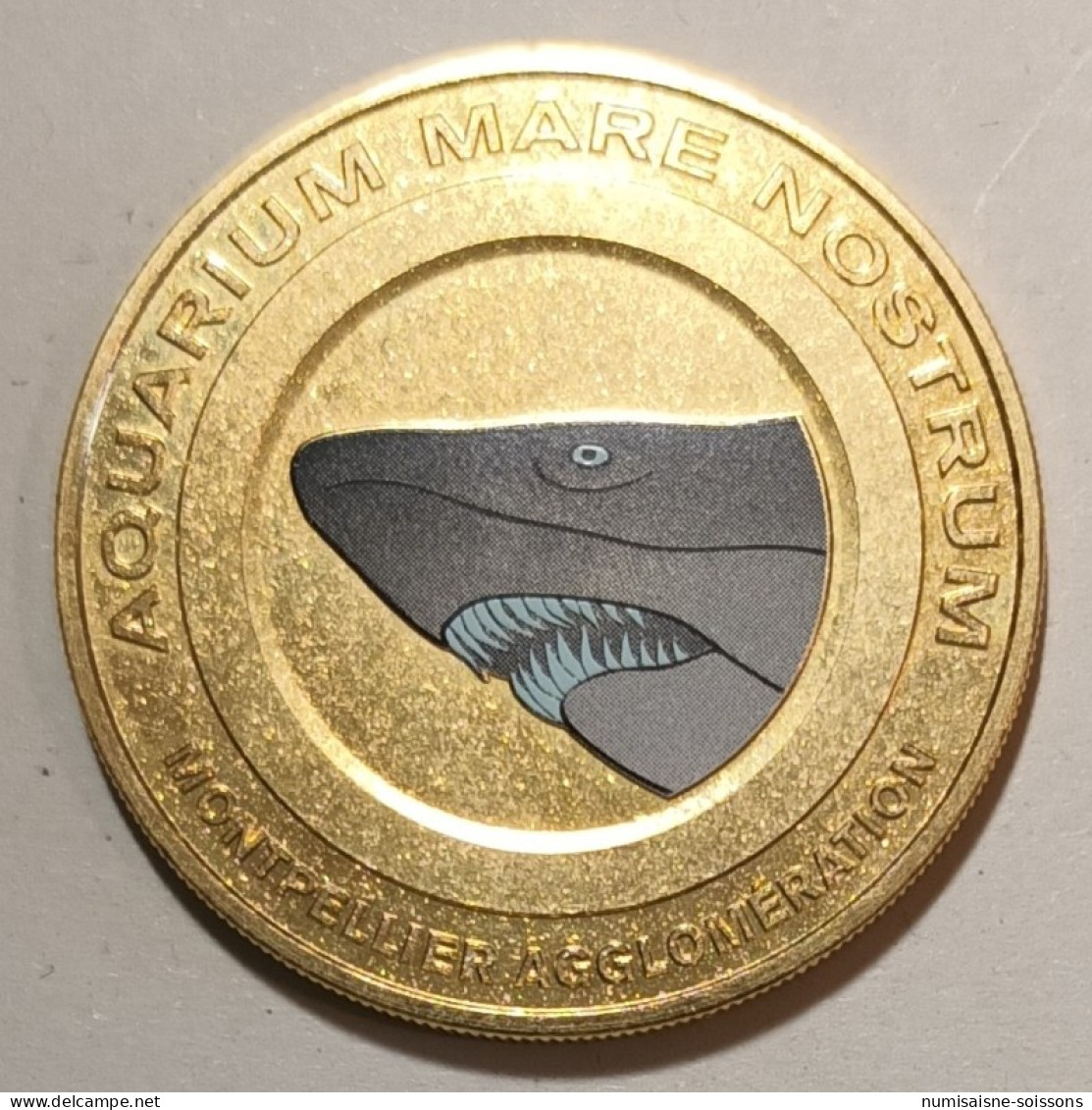 34 - MONTPELLIER - AQUARIUM MARE NOSTRUM - REQUIN - Monnaie De Paris - 2014 - COLORISE - 2014