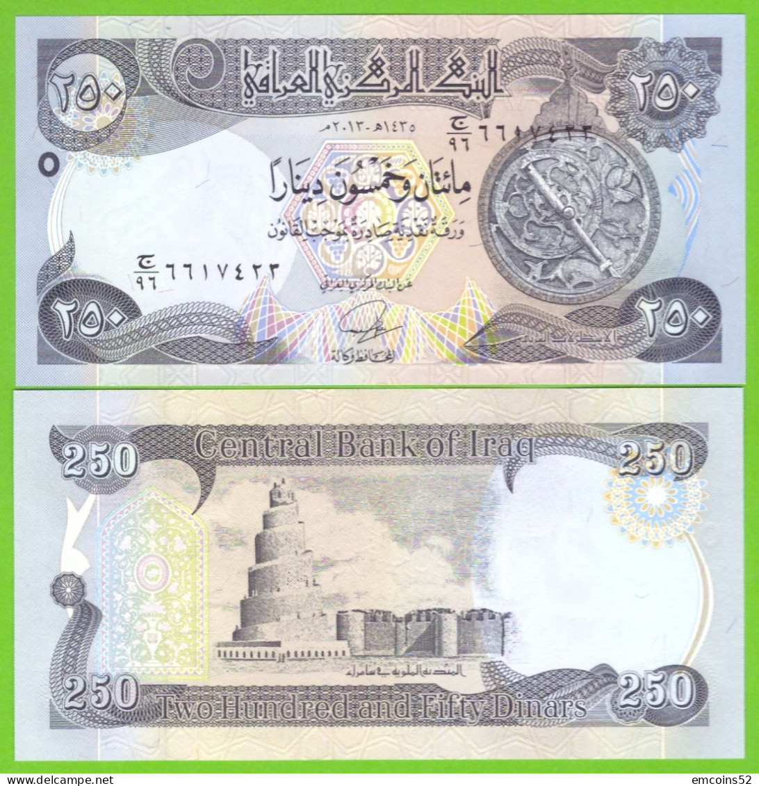 IRAQ 250 DINARS 2013 P-97a UNC - Iraq