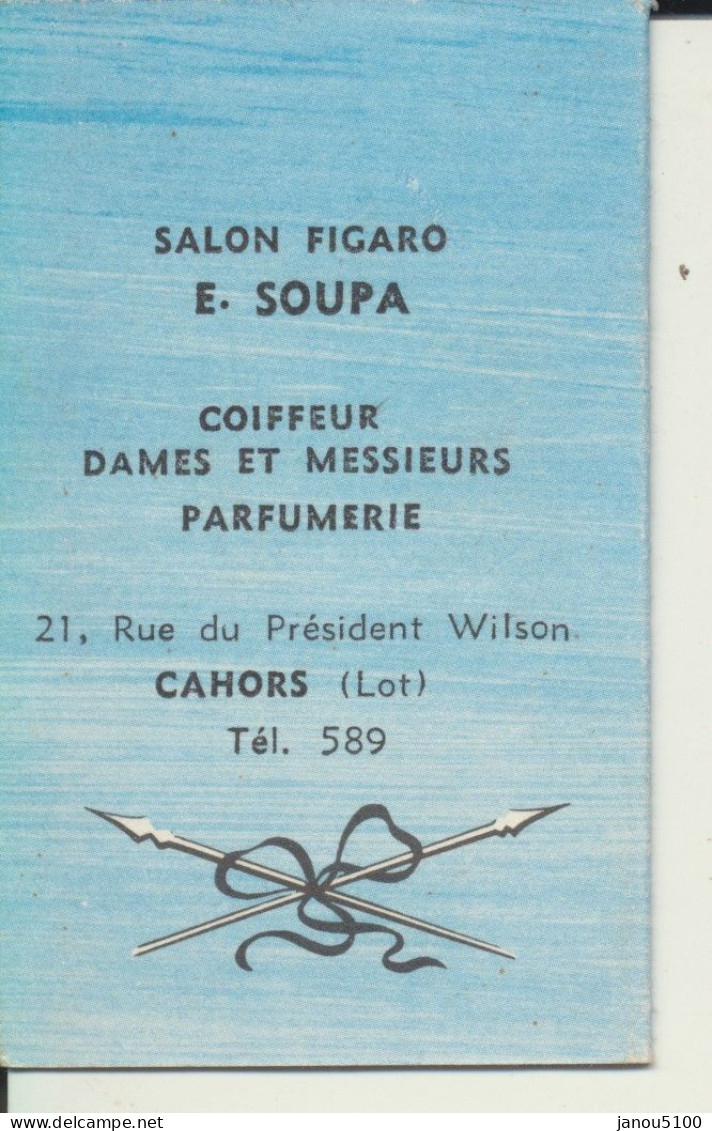 VIEUX PAPIERS   CALENDRIER    (PETIT)   "  FESTIVAL   -   PARFUMS CHERAMY  "          1960. - Petit Format : 1941-60