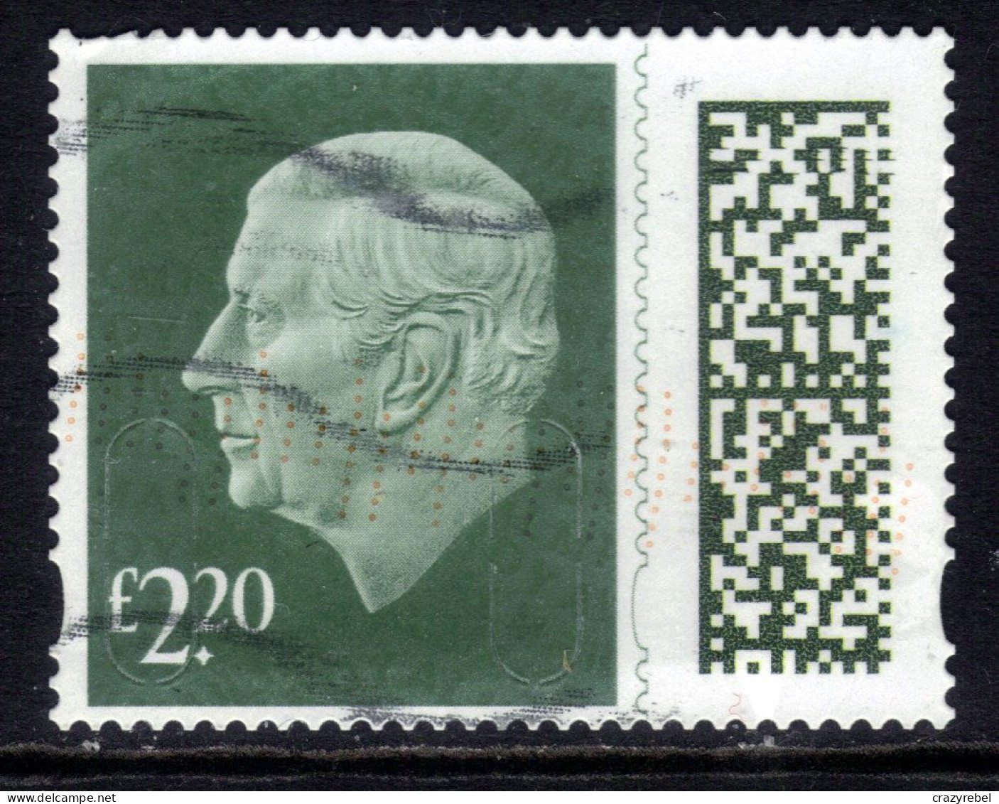 GB 2023 KC 3rd  £2.20 Barcode Machin SG V5025 Used  ( J1037 ) - Used Stamps