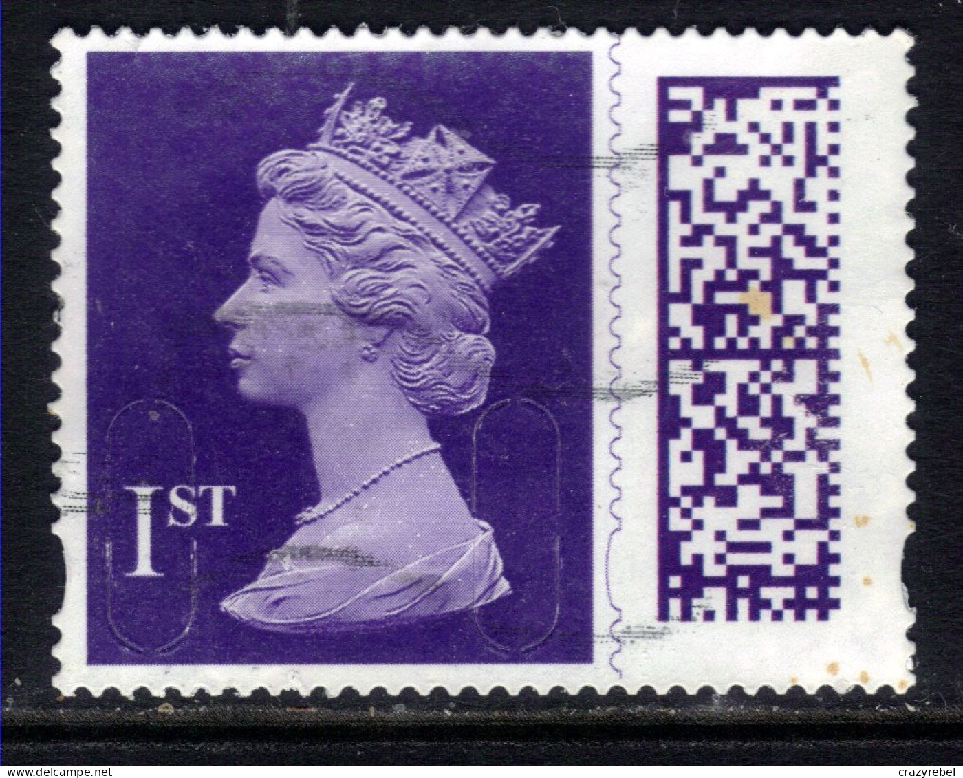 GB 2022 QE2 1st Purple Barcode Machin SG V4526 Used MAIL ( H1443 ) - Gebraucht