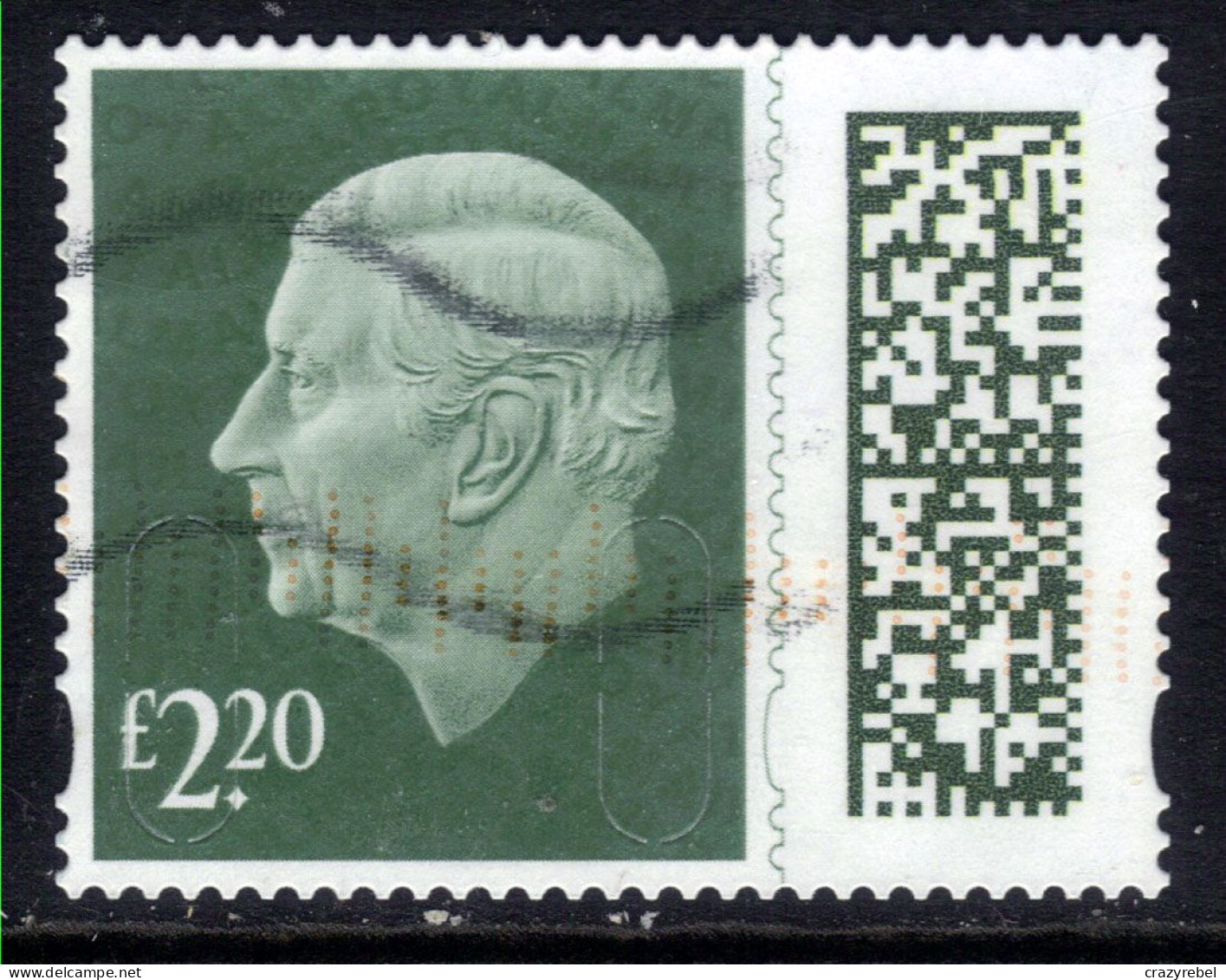 GB 2023 KC 3rd  £2.20 Barcode Machin SG V5025 Used  ( J1089 ) - Used Stamps