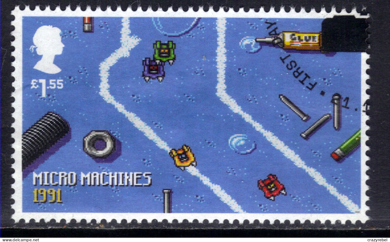 GB 2020 QE2 £1.55 Video Games ' Micro Machines 1991 ' Ex Fdc SG 4317 ( B560 ) - Oblitérés