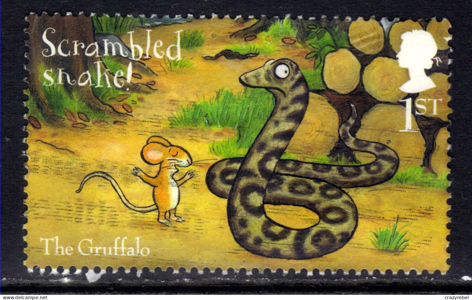 GB 2019 QE2 1st The Gruffalo Used Snake SG 4276 ( H1068 ) - Oblitérés