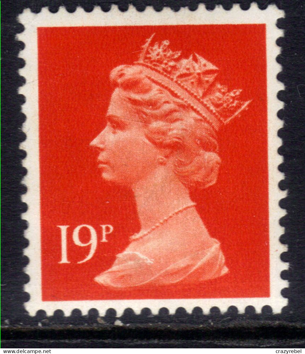 GB 1971 - 96 QE2  19p Bright Orange Red Machin Umm SG X956 ( C123 ) - Machins