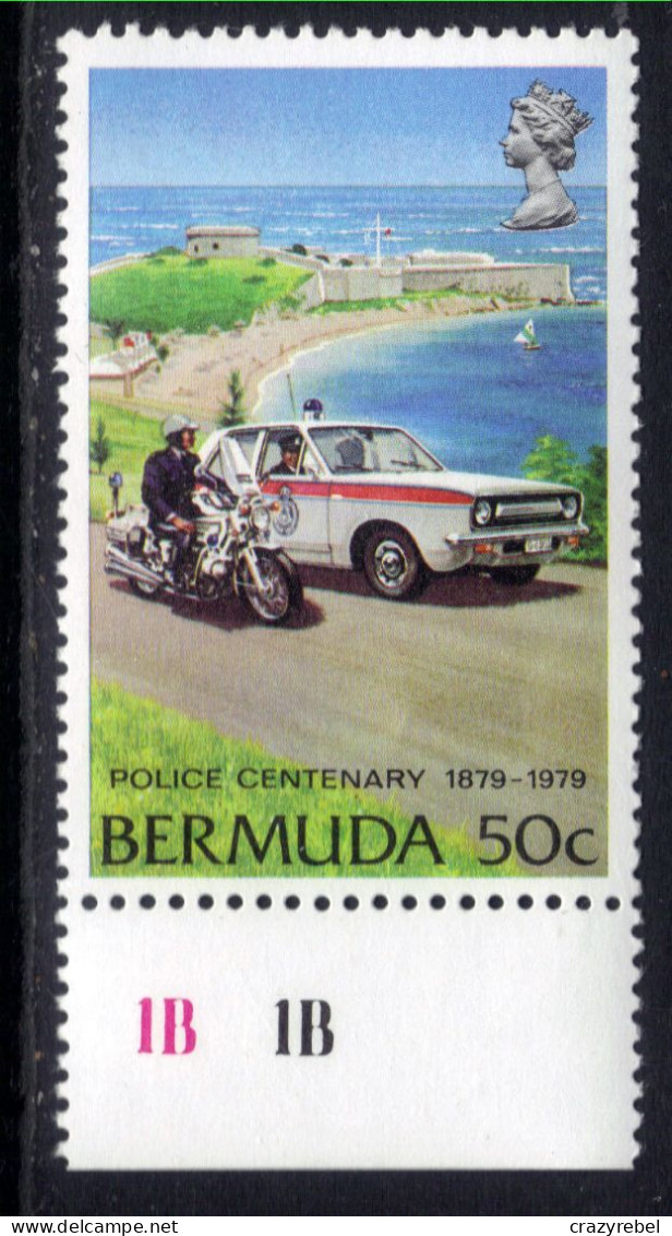 Bermuda 1979 QE2 50ct Police Service Traffic Patrol Umm SG 412  ( L952 ) - Bermuda