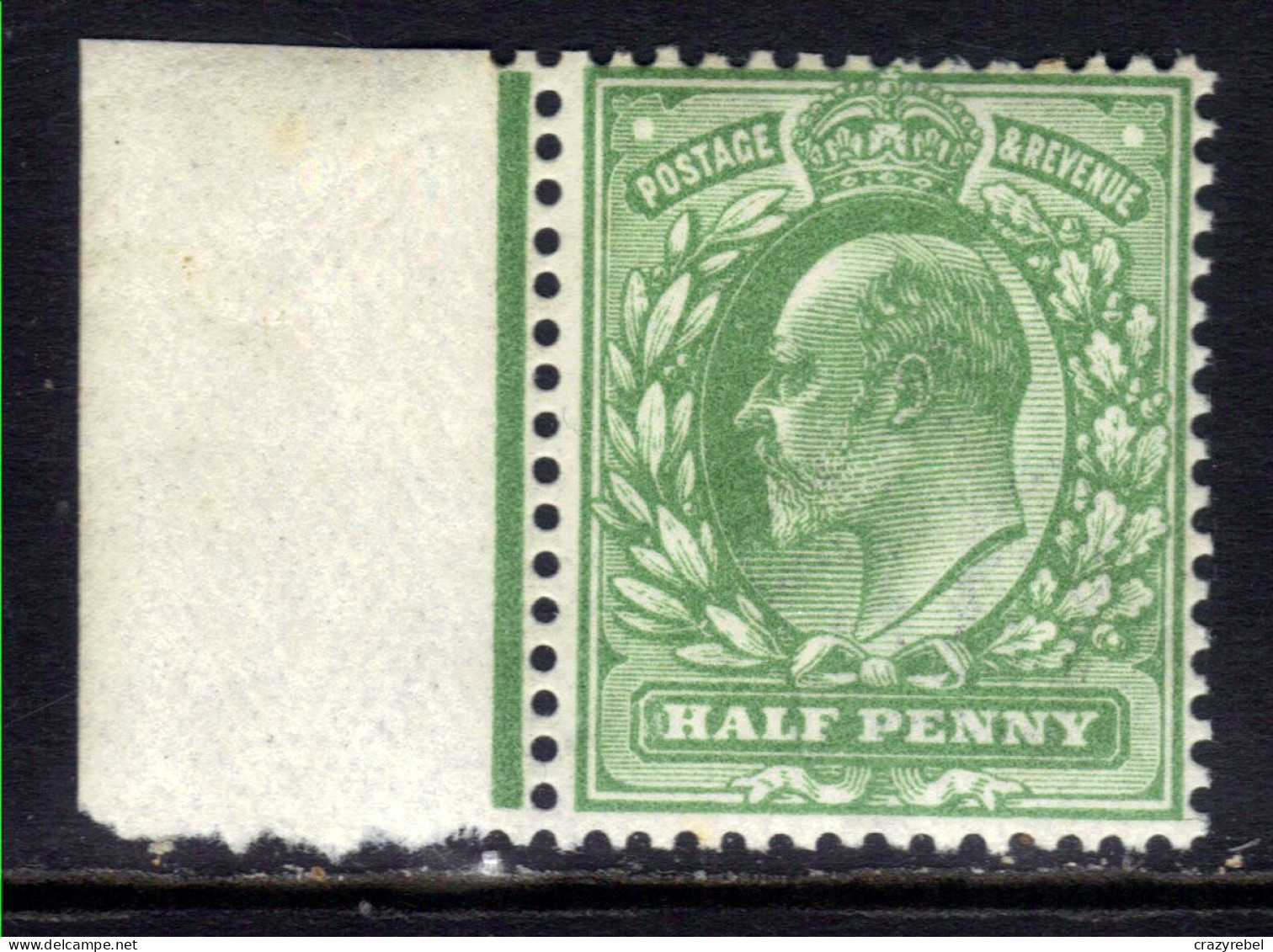 GB 1902 KEV11 1/2d Green Umm With Tag SG 218 ( C996 ) - Unused Stamps