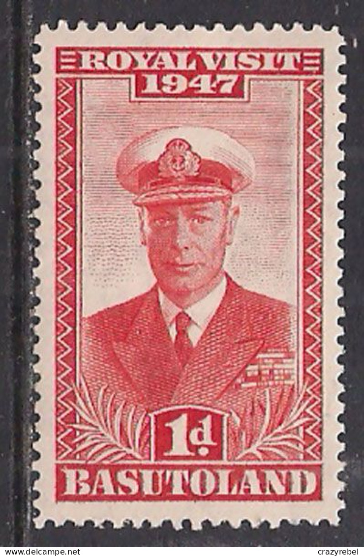 Basutoland 1947 KGV1 1d Red KGV1 Royal Visit SG 32 Umm ( G1284 ) - 1933-1964 Colonie Britannique