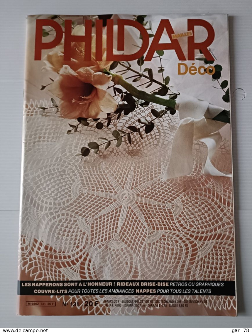 PHILDAR Déco N° 131 (en 1986) Napperons / Rideaux Brise-bise / Couvre Lits / Nappes - Moda