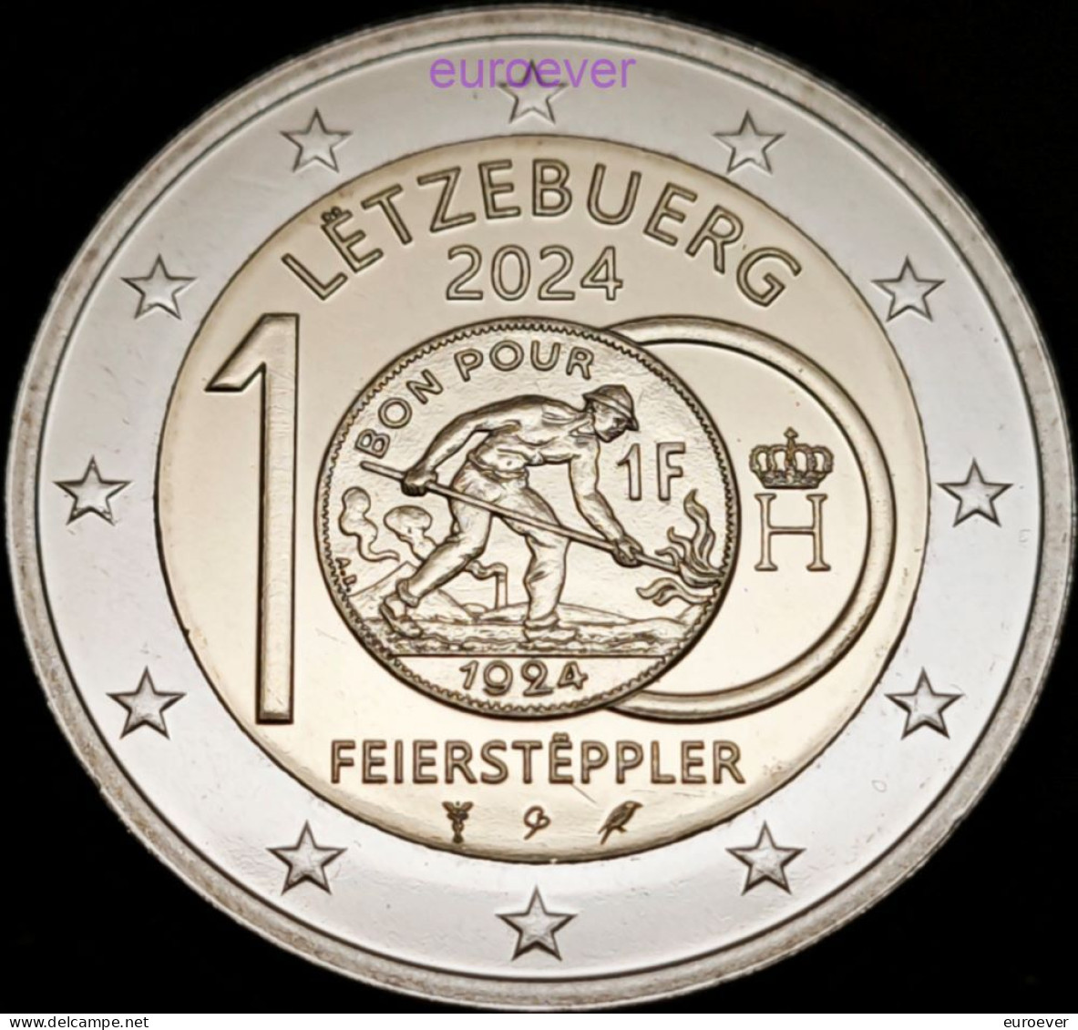 2 Euro Gedenkmünze 2024 Nr. 2 - Luxemburg / Luxembourg - Feierstëppler Mzz. KNM Reliefprägung Aus BU Coincard - Luxemburgo