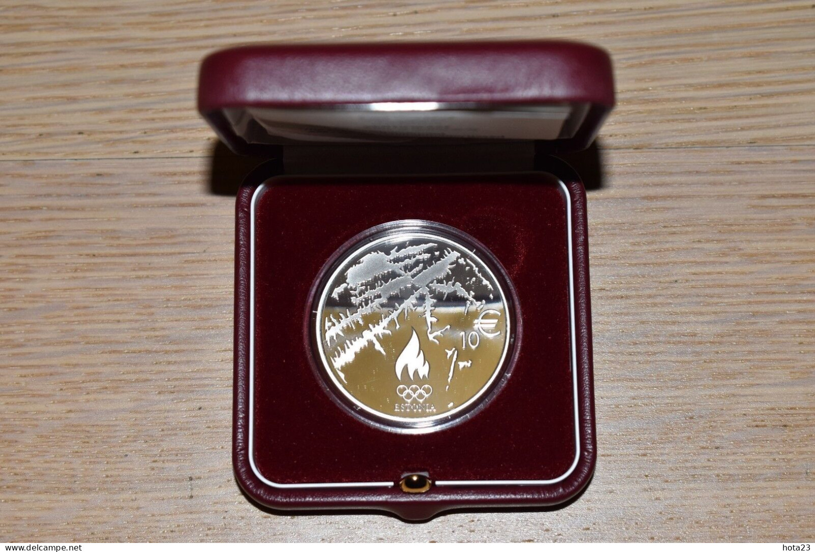 Estonia Silver Coin 10 Euro 2014 XXII Olympic Games In Sochi Russia  PROOF - Estonie