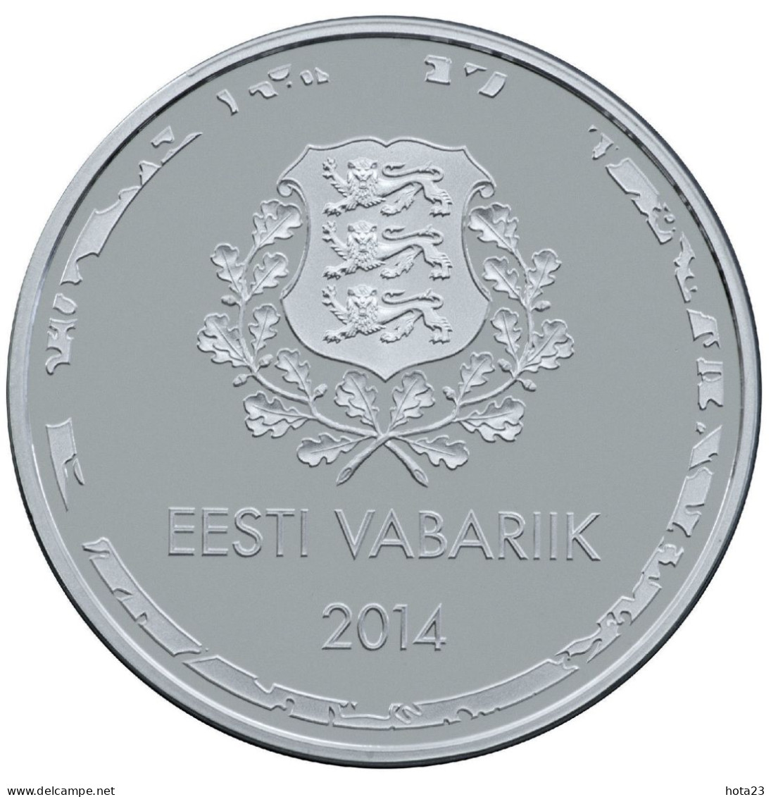 Estonia Silver Coin 10 Euro 2014 XXII Olympic Games In Sochi Russia  PROOF - Estland