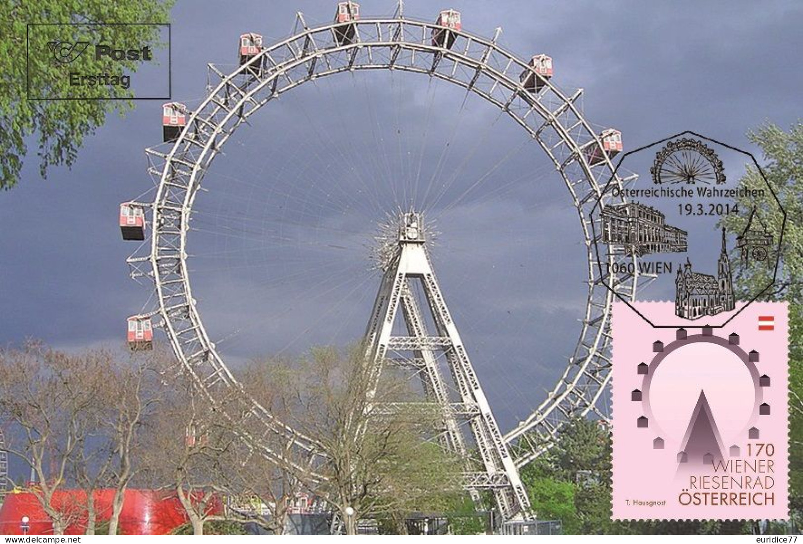 Austria 2014 - Wiener Riesenrad Carte Maximum - Cartes-Maximum (CM)