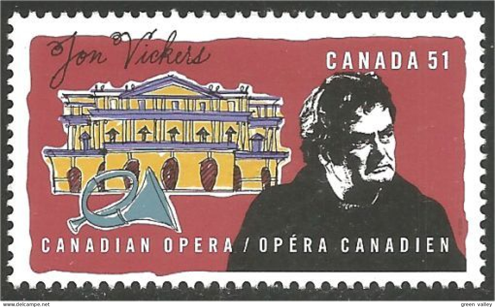 Canada Jon Vickers Chanteur Opera Singer MNH ** Neuf SC (c21-81a) - Unused Stamps