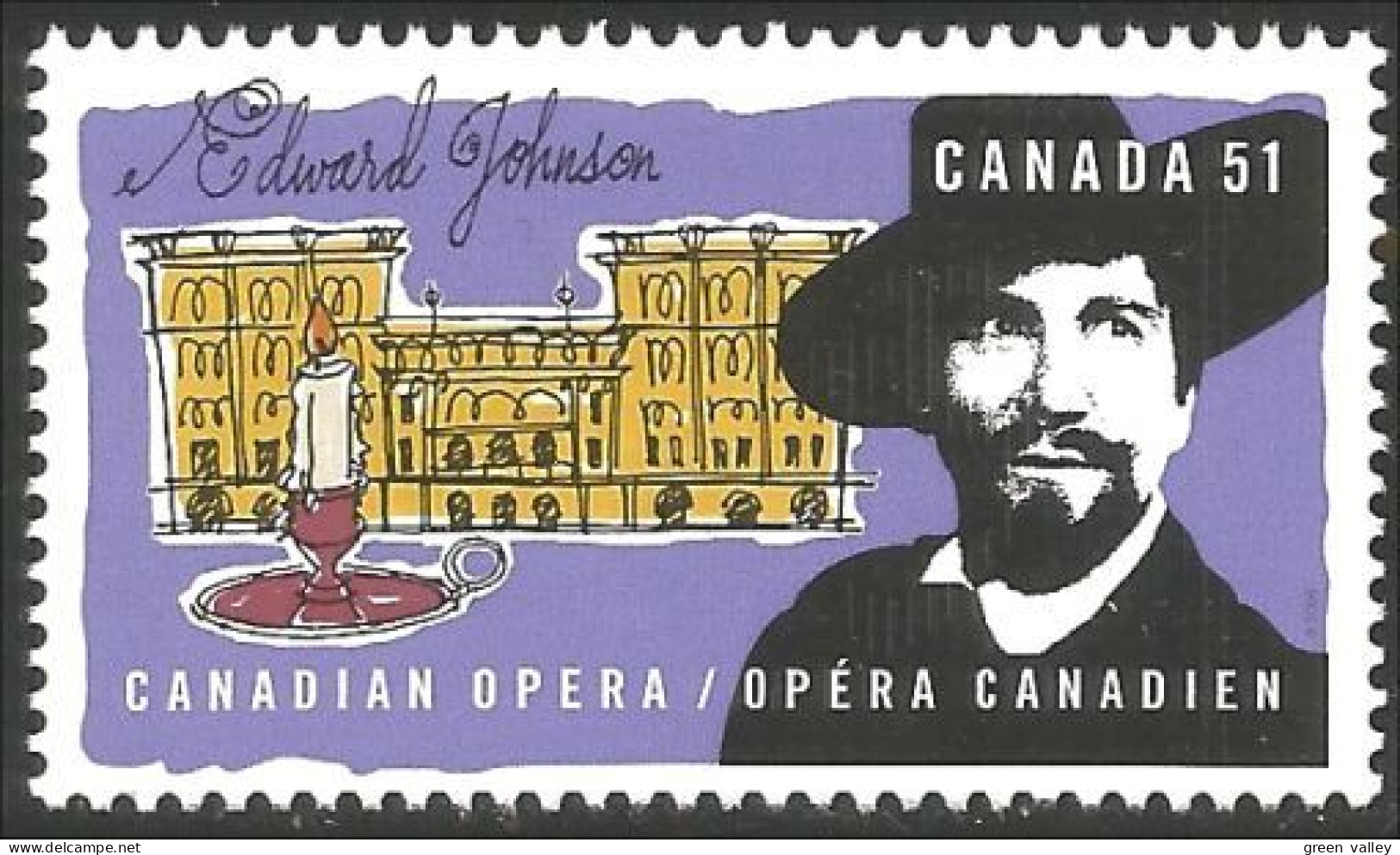 Canada Edward Johnson Chanteur Opera Singer MNH ** Neuf SC (c21-82a) - Neufs