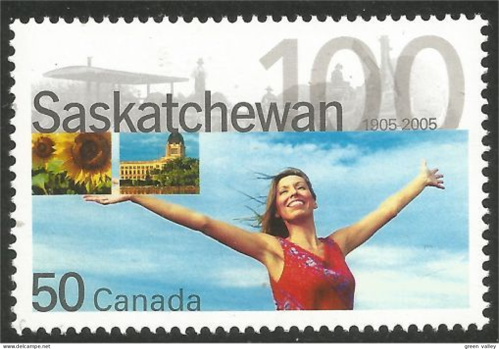 Canada Centenaire Sakatchewan Centennial MNH ** Neuf SC (c21-17a) - Neufs