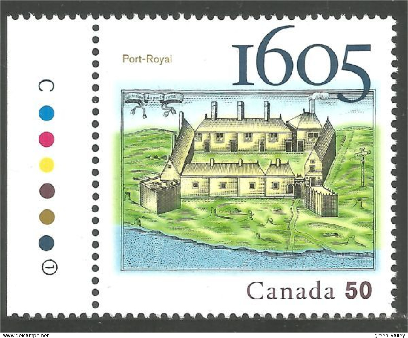 Canada Champlain Port Royal Settlement Habitation MNH ** Neuf SC (c21-15lc) - Unused Stamps