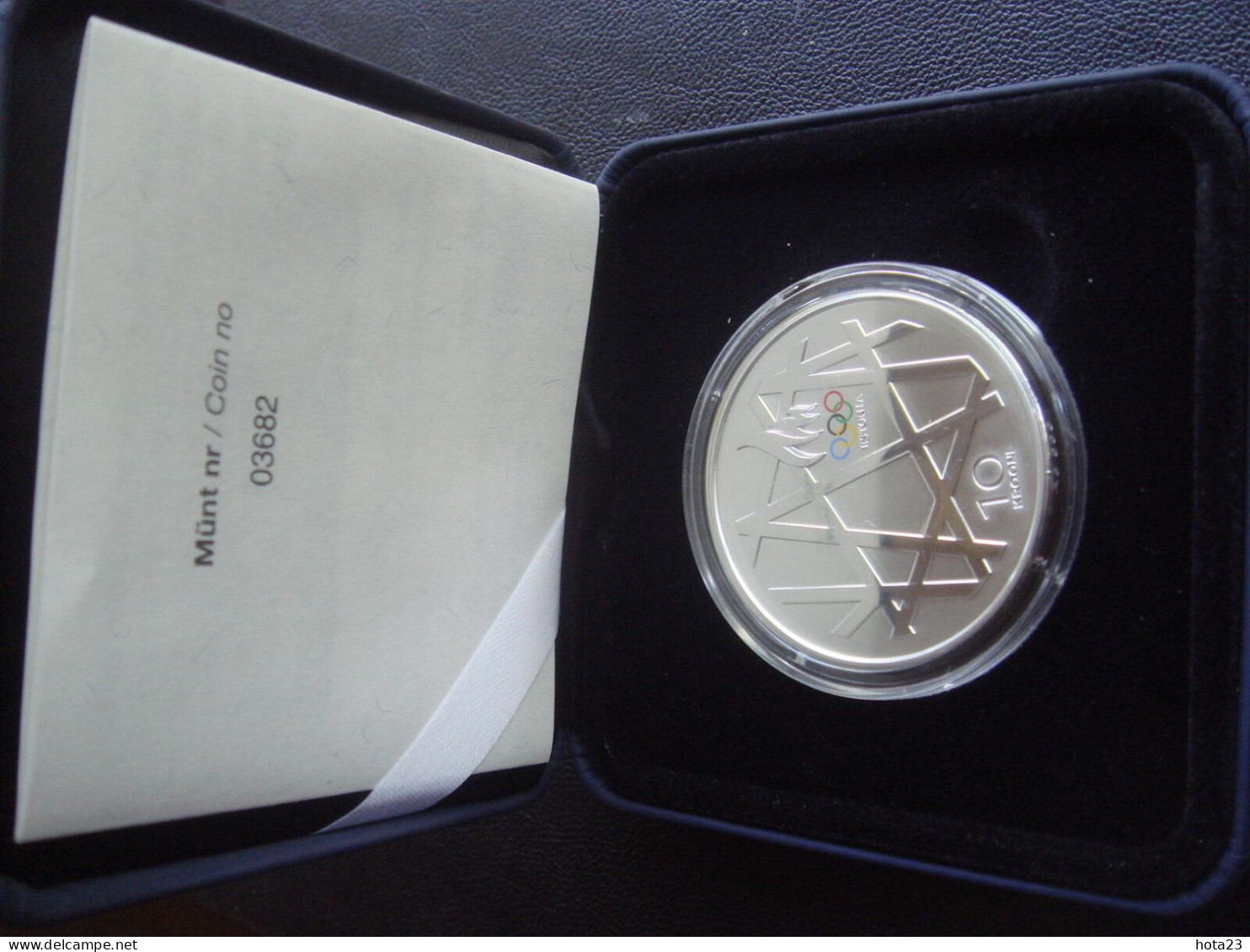 ESTONIA Beijing Olympic Games China 10 Krooni 2008 Silver COIN Estland Proof - Estonia