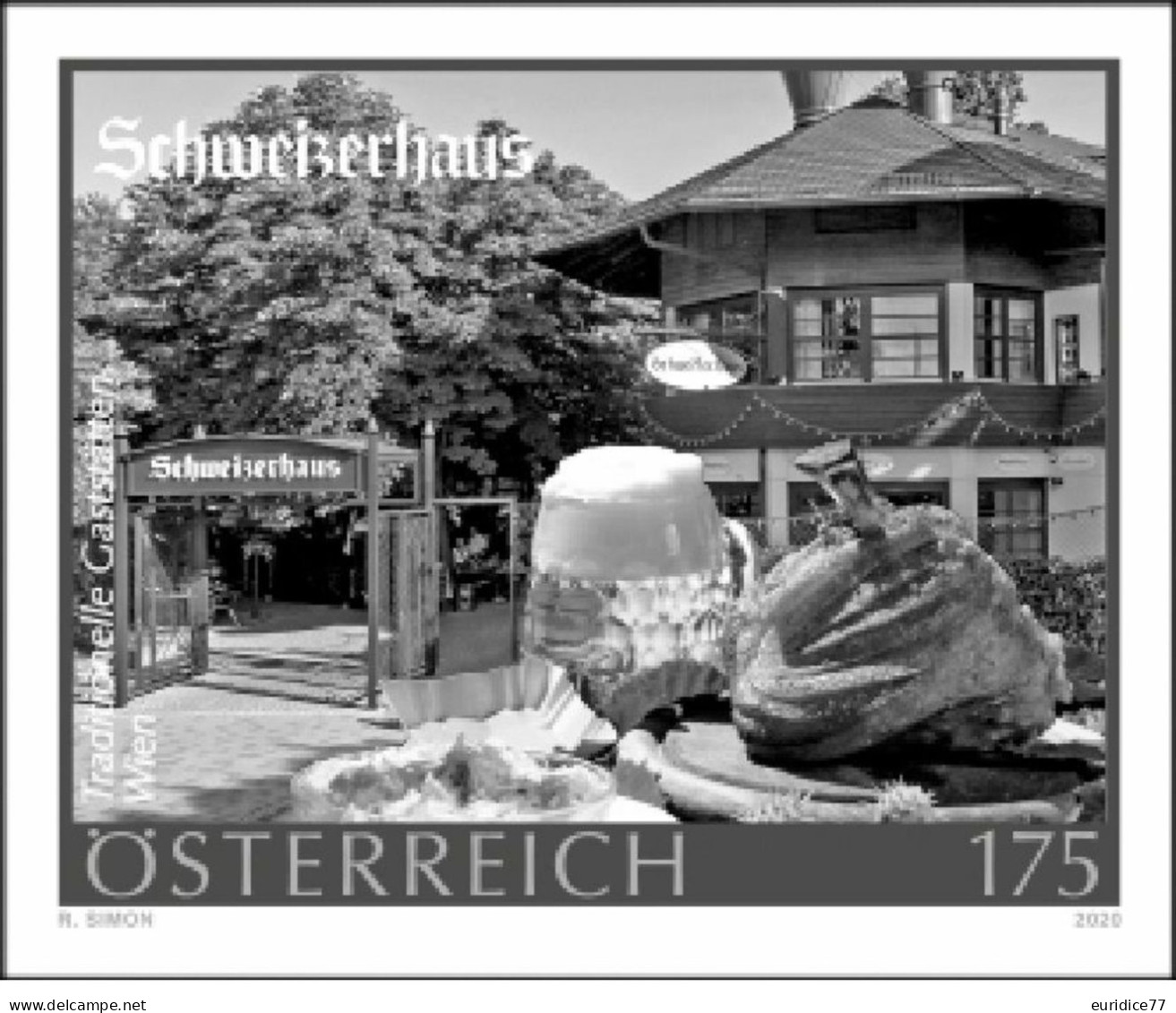 Austria 2020 - Schweizerhaus Black Print Mnh** - Proeven & Herdruk