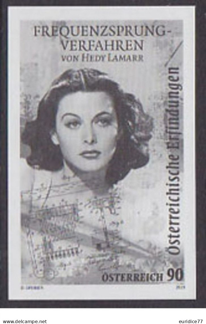 Austria 2020 - Hedy Lamarr Black Print Mnh** - Proofs & Reprints