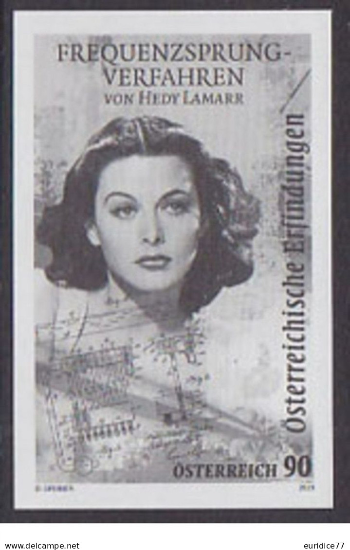 Austria 2020 - Hedy Lamarr Black Print Mnh** - Ensayos & Reimpresiones