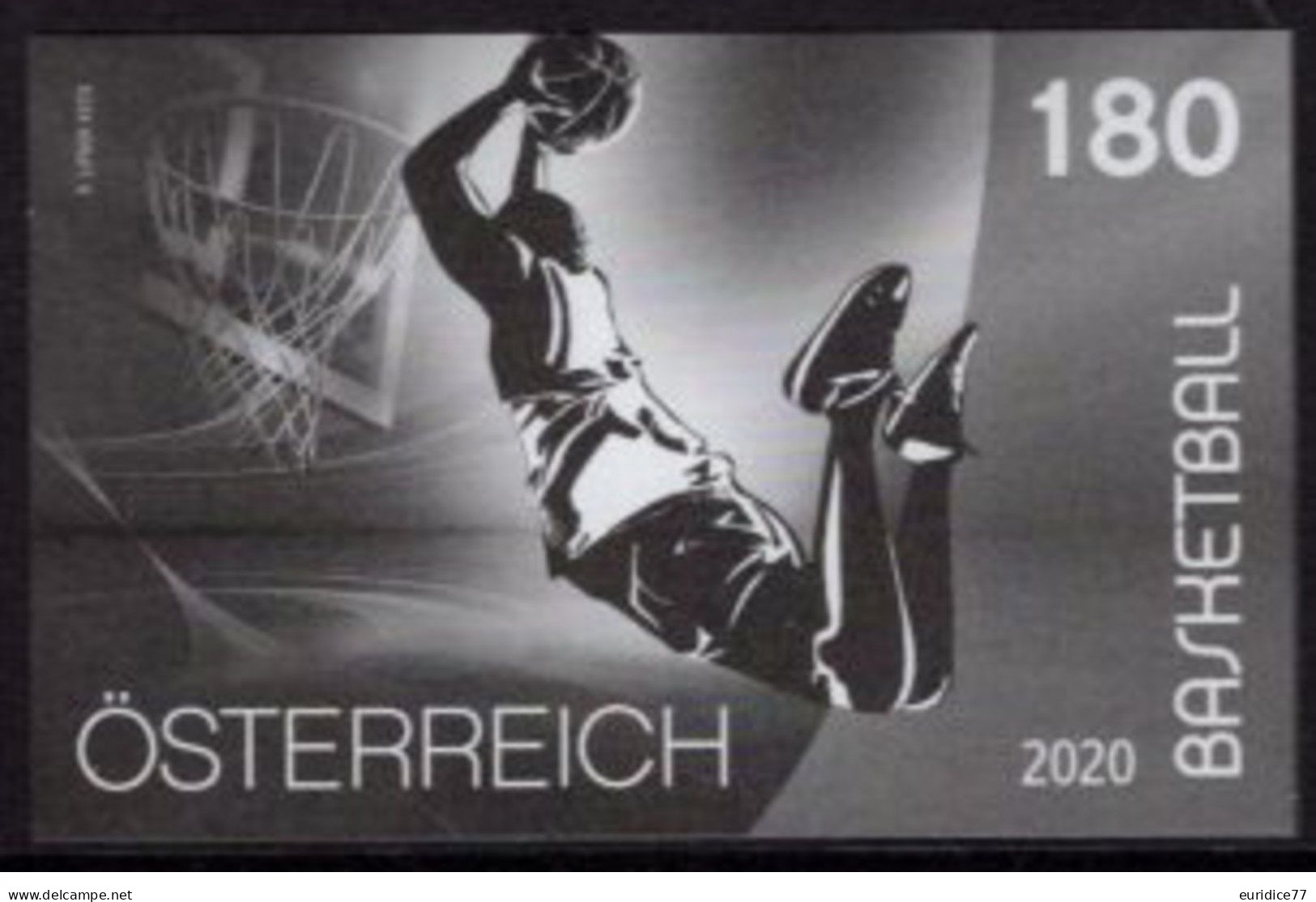 Austria 2020 - Sport Basketball Black Print Mnh** - Essais & Réimpressions