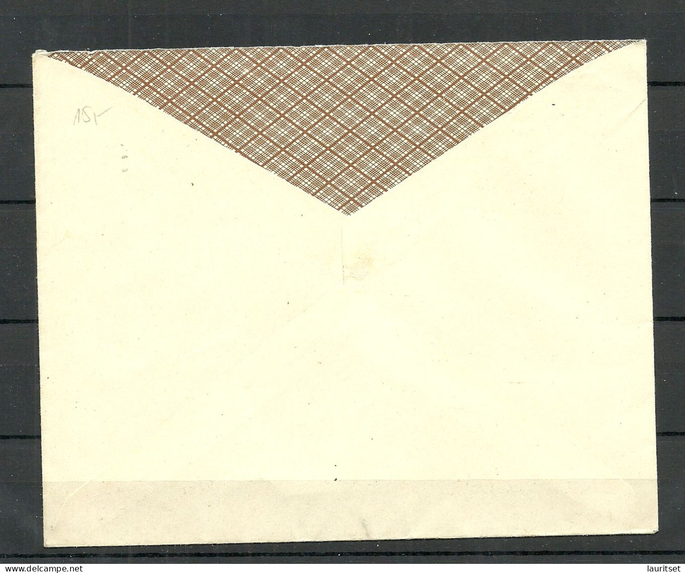 LETTLAND Latvia O 5.02.1940 O Riga Domestic Cover Michel 284 As Single NB! Flap Missing/Klappe Fehlt - Lettonie