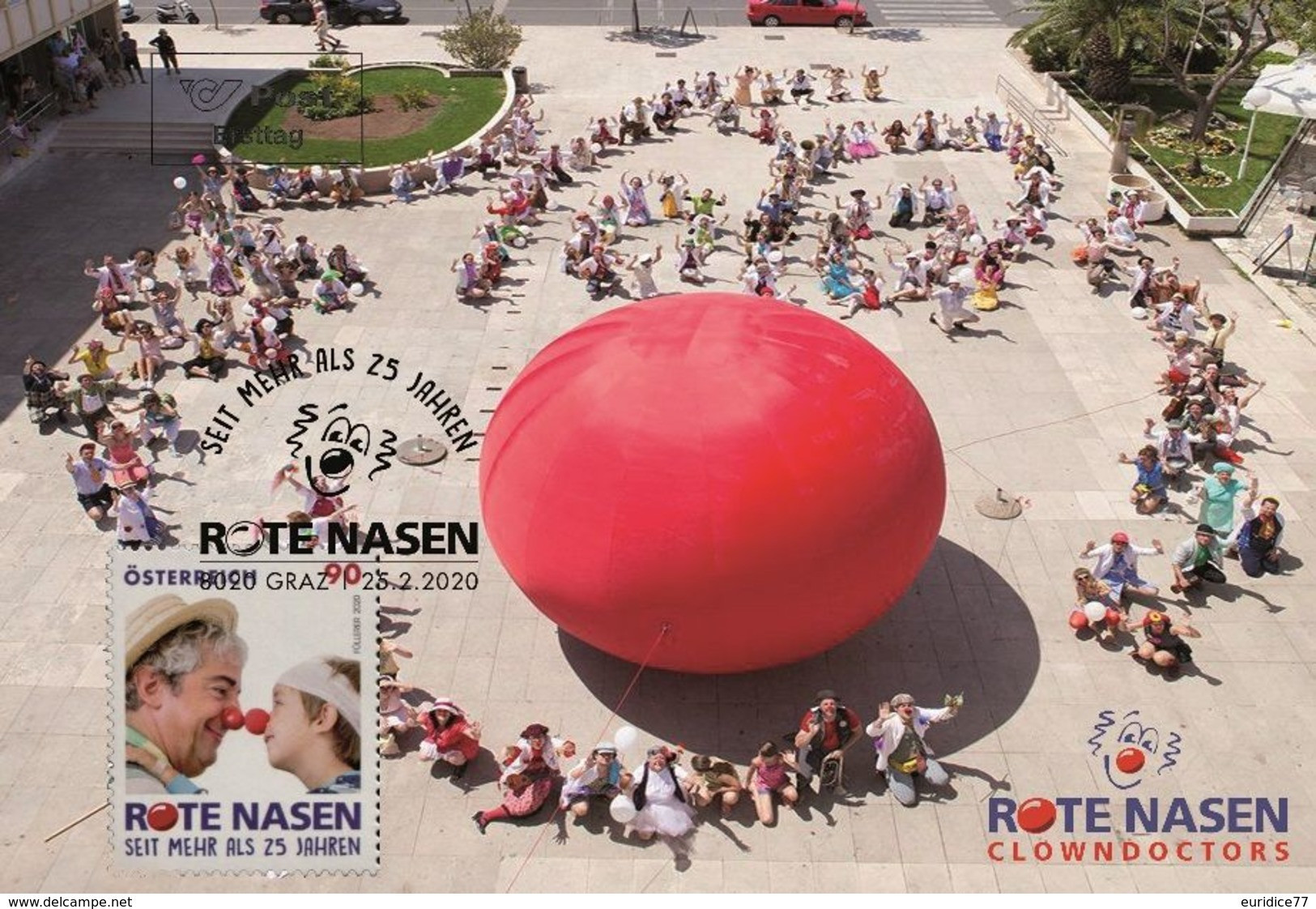 Austria 2020 - Red Noses Clown Doctors Carte Maximum - Cartes-Maximum (CM)