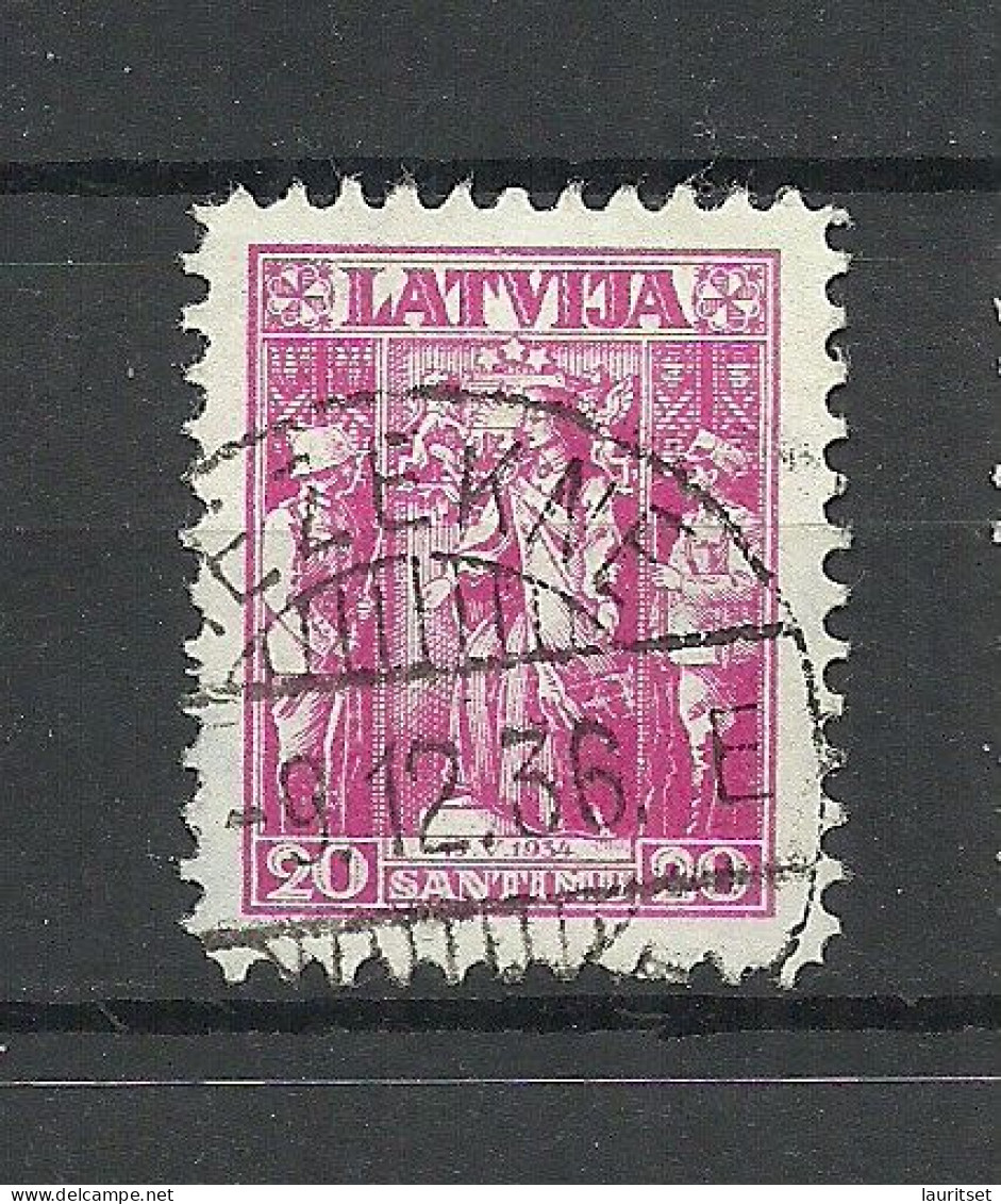 LETTLAND Latvia 1936 O REŽEKNE Michel 235 Nice Cancel - Lettonie