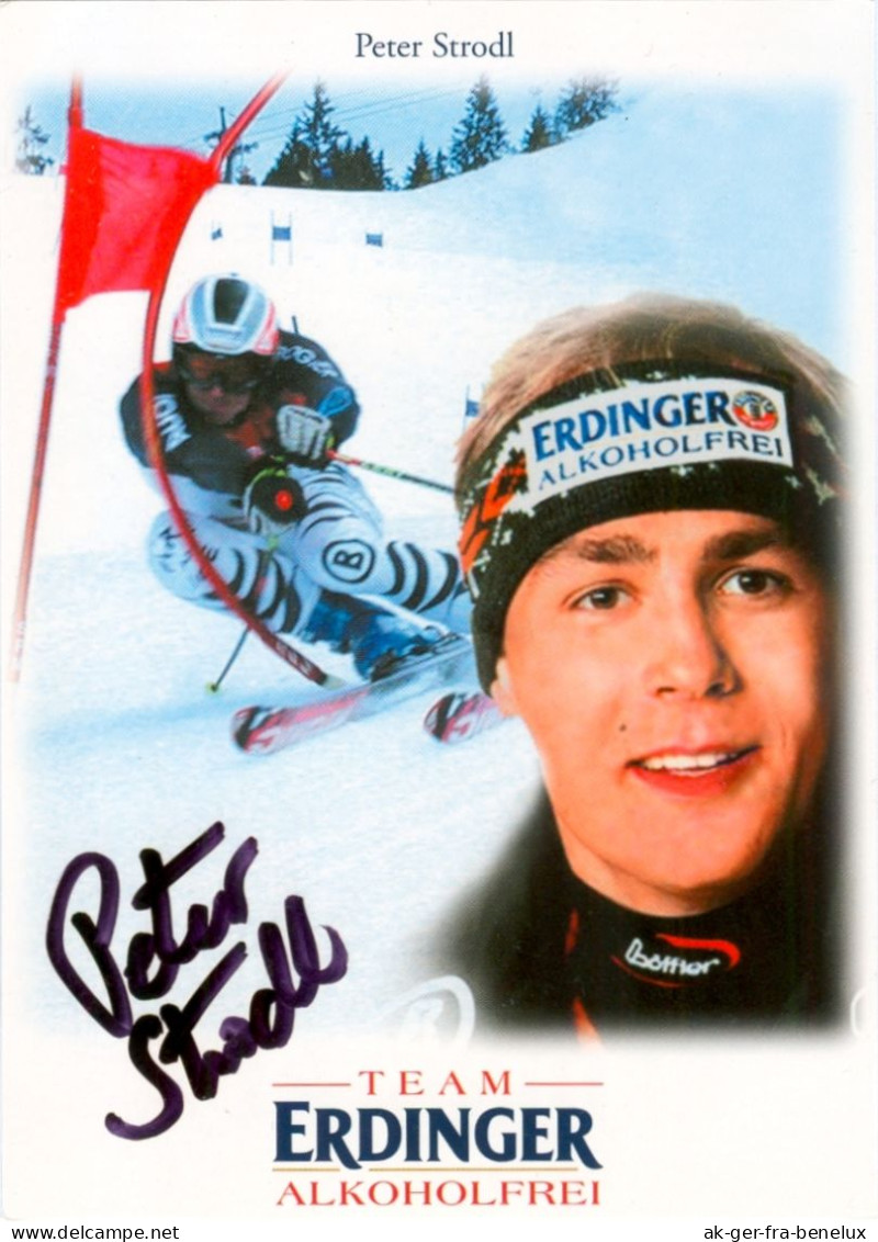 Autogramm AK Ski Alpin Peter Strodl DSV Garmisch-Partenkirchen Bayern Bavaria Deutschland Germany Weltcup FIS Downhill - Sports D'hiver