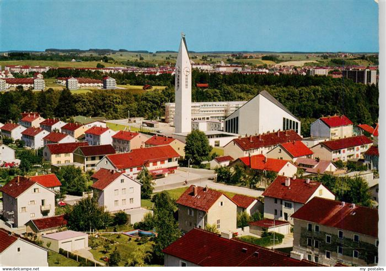 73956301 Kaufbeuren Fliegeraufnahme Mit Kirche - Kaufbeuren