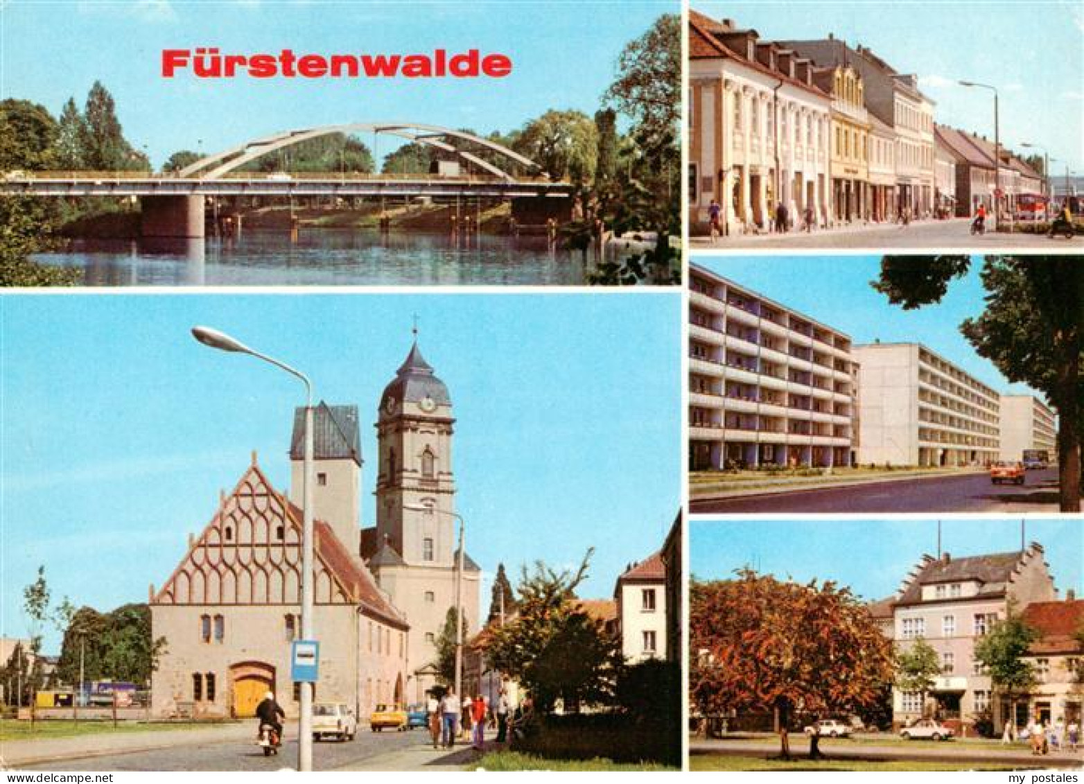 73876194 Fuerstenwalde Spree Spreepartie Rathaus Und Dom Muehlenstrasse Ernst Th - Fürstenwalde