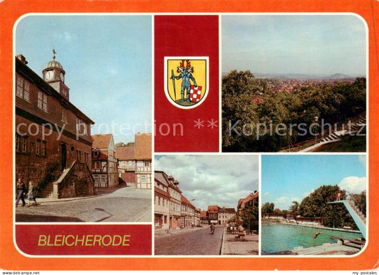 73841594 Bleicherode Rathaus Panorama Maxim Gorki Strasse Freibad Bleicherode - Bleicherode