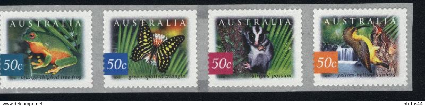 AUSTRALIA 2003 FAUNA AND FLORA (6th SERIES) "RAINFOREST DAINTREE NATIONAL PARK "  STRIP MNH. (1) KOALA - Ongebruikt