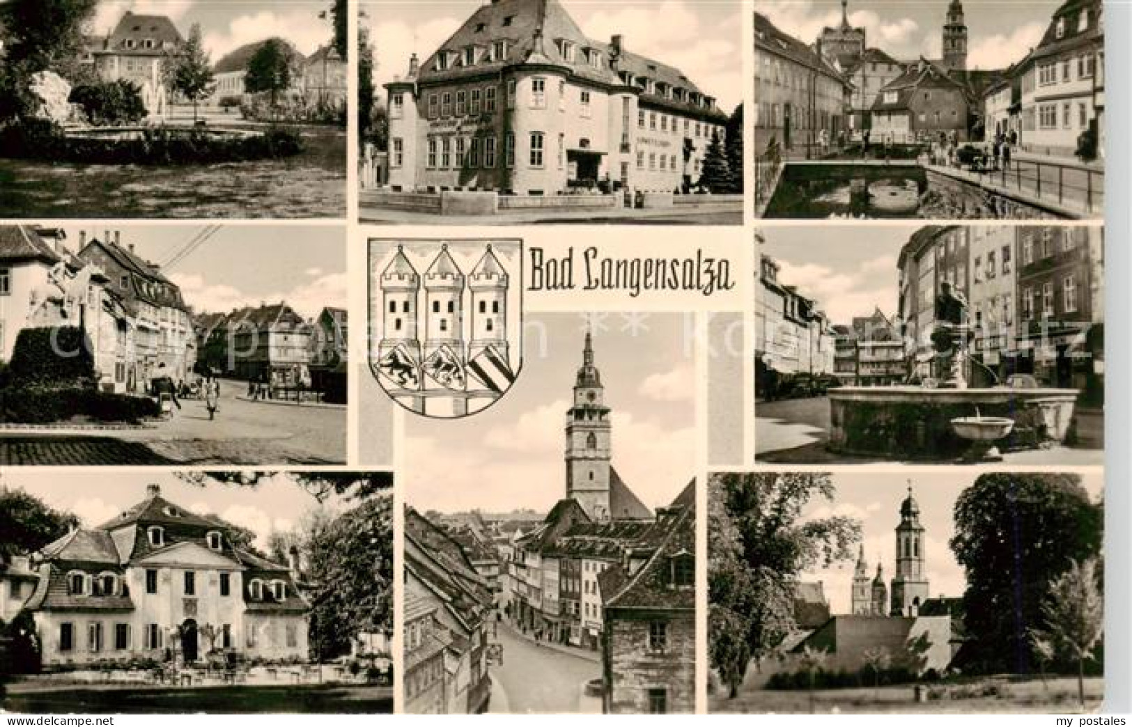 73841496 Bad Langensalza Orts Und Teilansichten Rathaus Kirche Brunnen Bad Lange - Bad Langensalza