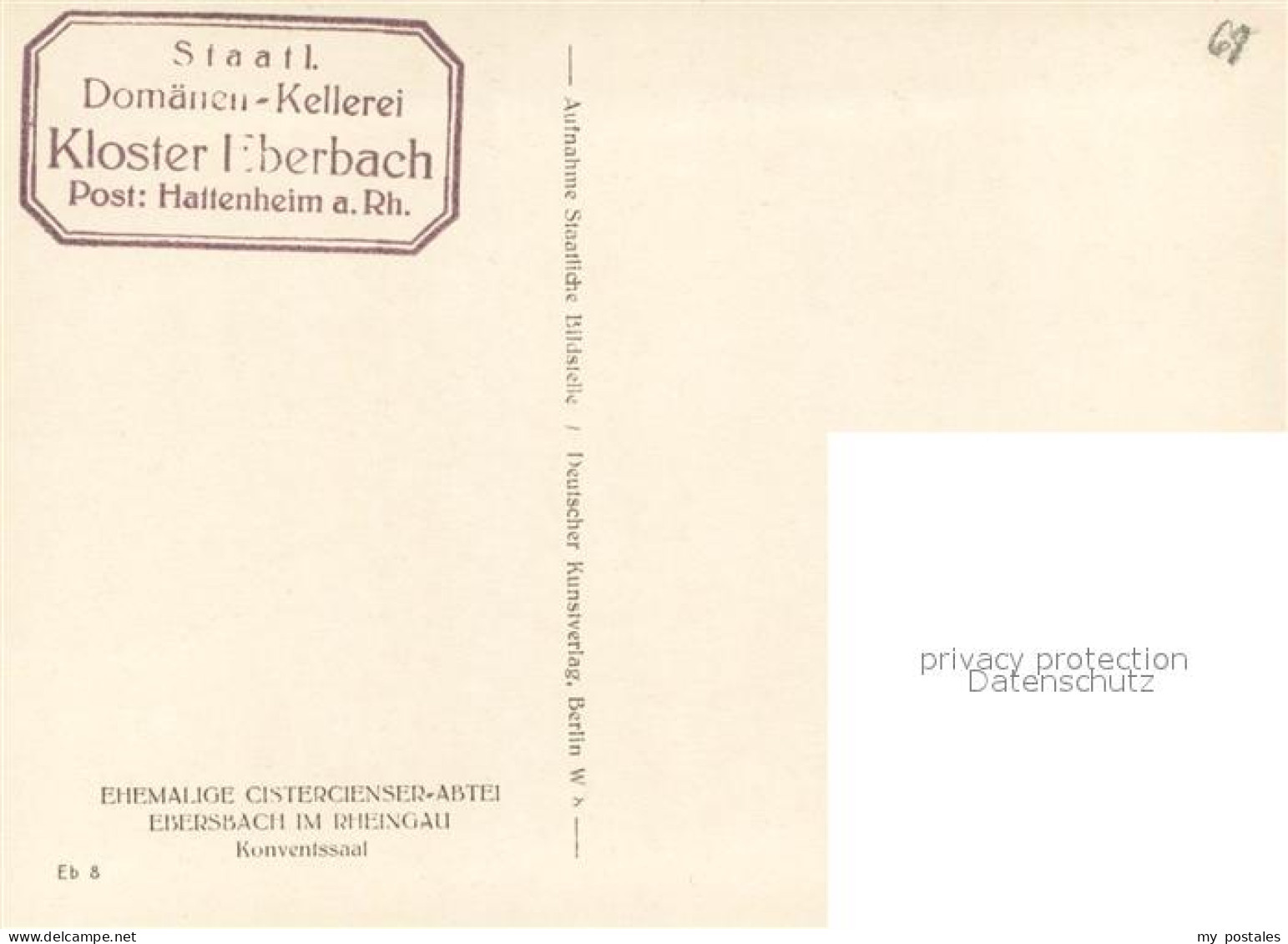 73626922 Hattenheim Rheingau Dom?nen Kellerei Kloster Eberbach Hattenheim Rheing - Eltville