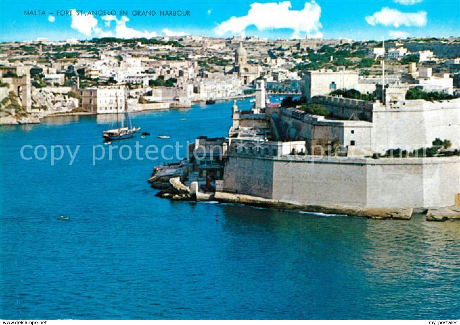 73596276 Valetta Malta Fliegeraufnahme St. Angelo Grand Harbour  - Malta