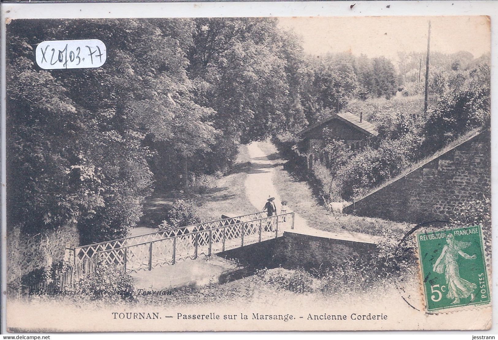 TOURNAN-EN-BRIE- PASSERELLE SUR LA MARANGE- ANCIENNE CORDERIE - Tournan En Brie