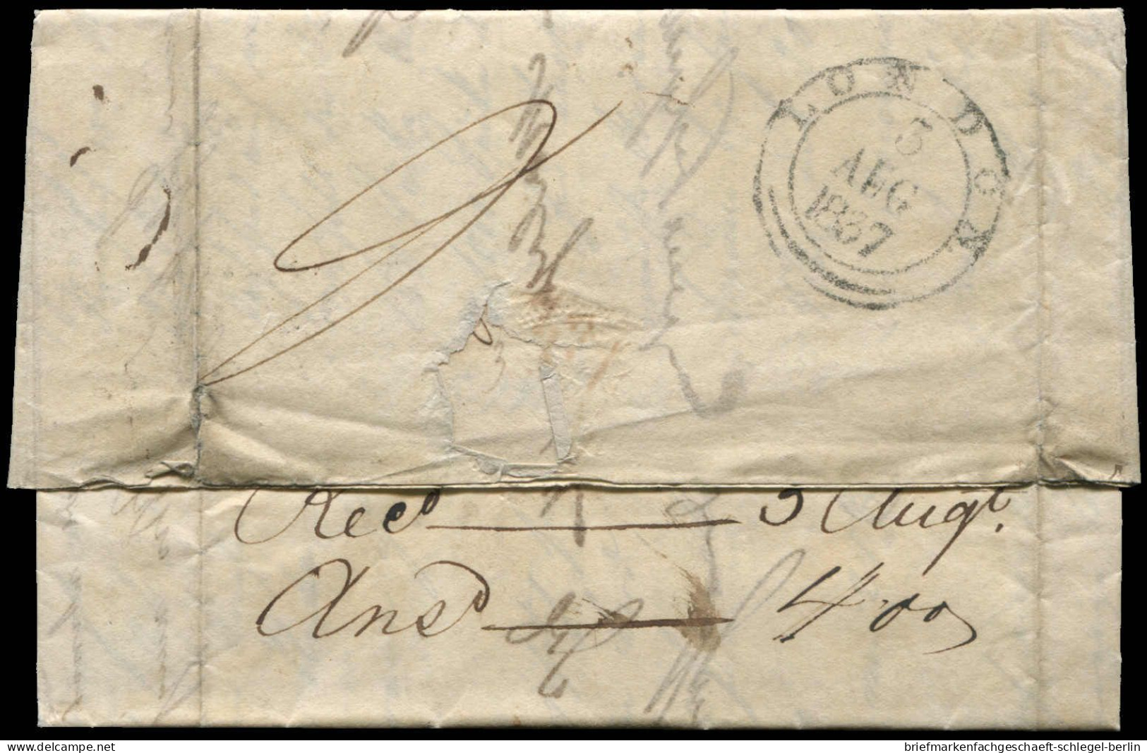 Altdeutschland Bremen, 1837, Brief - Bremen