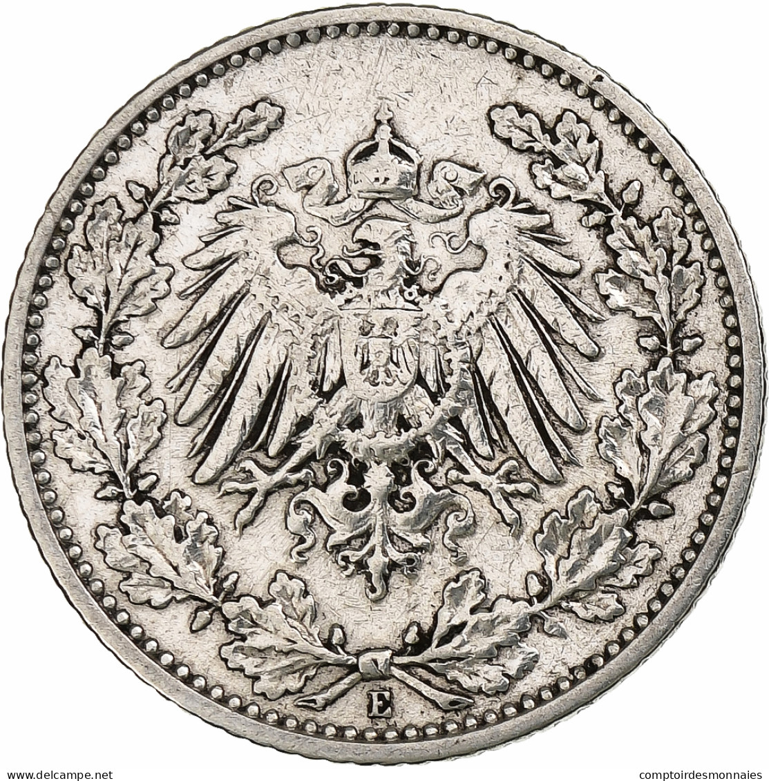Empire Allemand, 1/2 Mark, 1906, Muldenhütten, Argent, TB+, KM:17 - 1/2 Mark