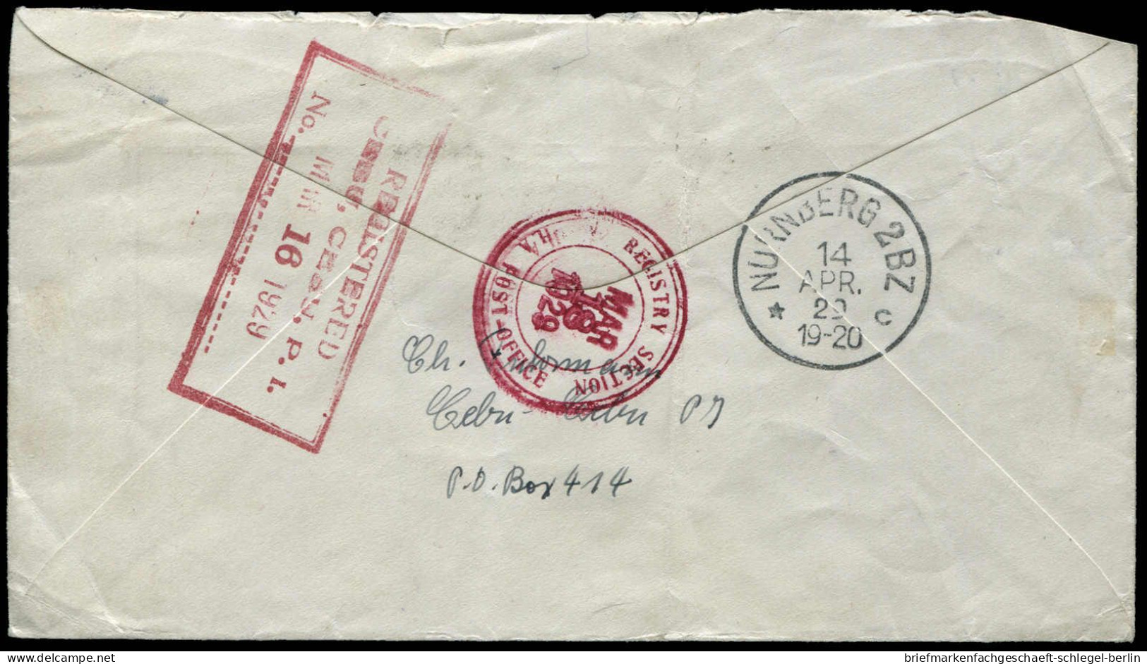 Philippinen, 1929, 275, 276, 285, Brief - Filipinas