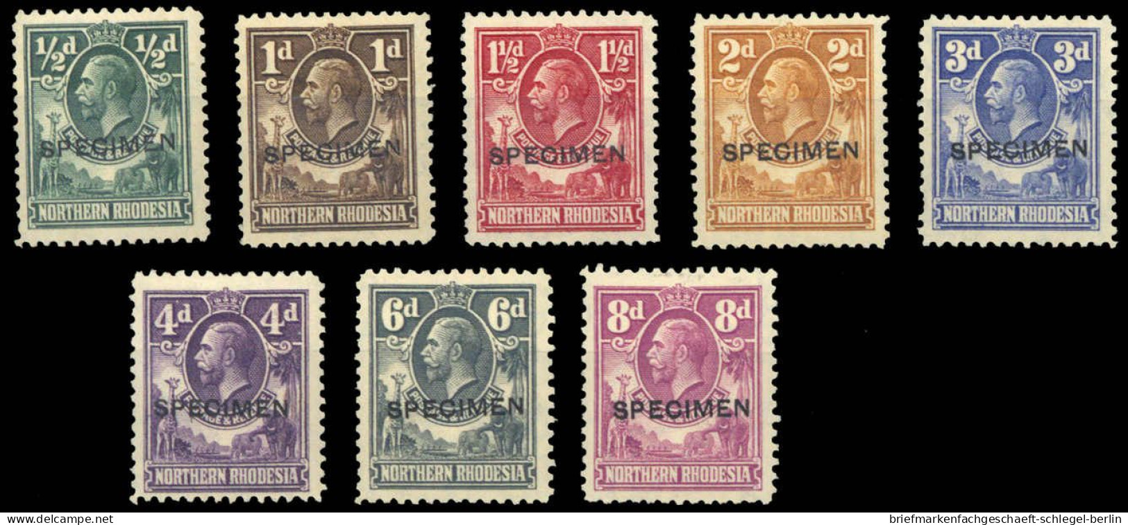 Nord-Rhodesien, 1925, 1 - 9 Spec., Ungebraucht - Autres - Afrique