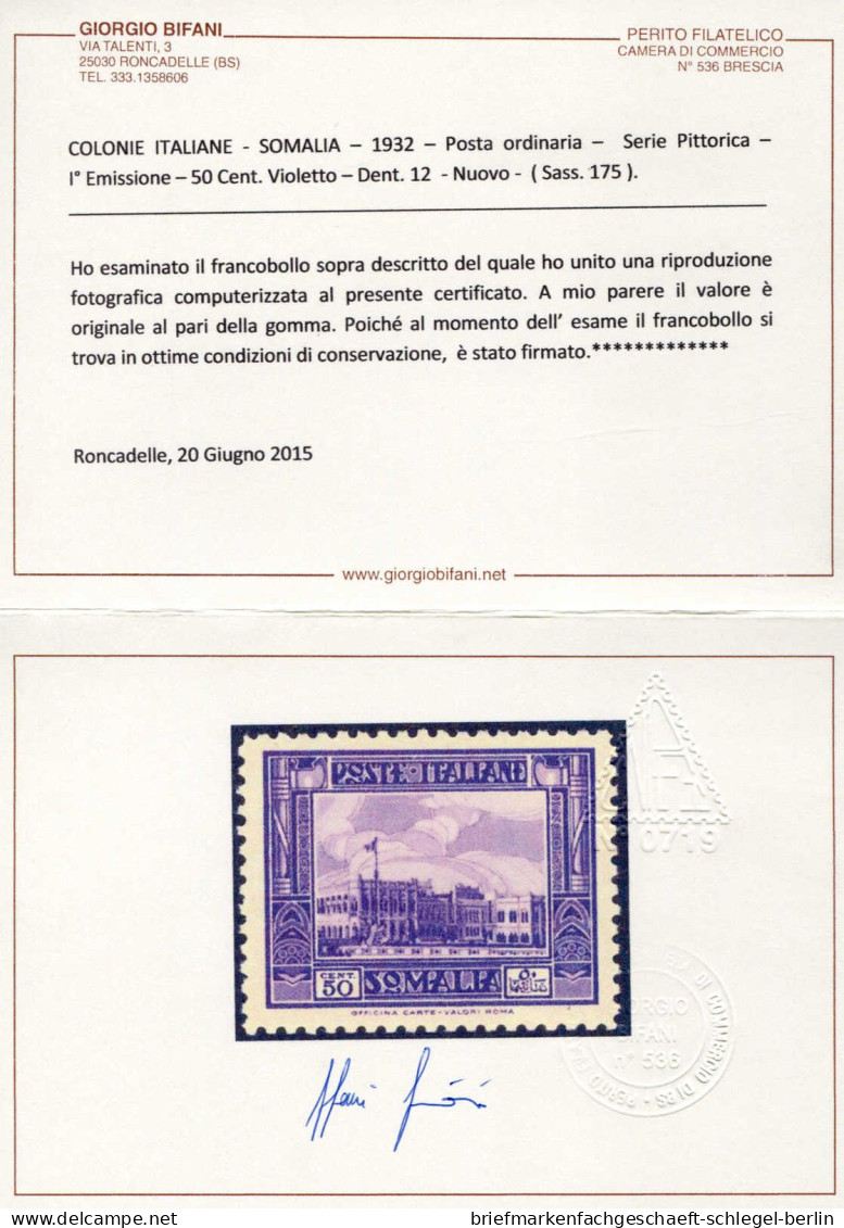 Italienisch Somaliland, 1932, 179 A, Ungebraucht - Other & Unclassified