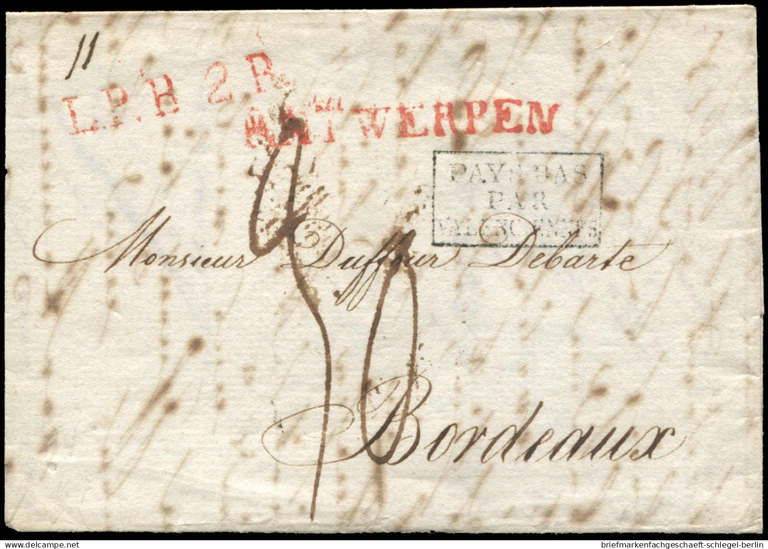 Niederlande, 1820, Brief - Autres & Non Classés