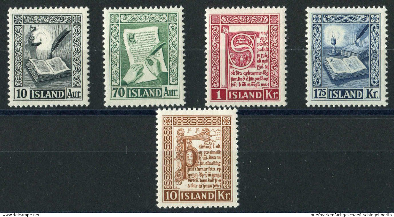 Island, 1953, 287/91, Postfrisch - Autres & Non Classés