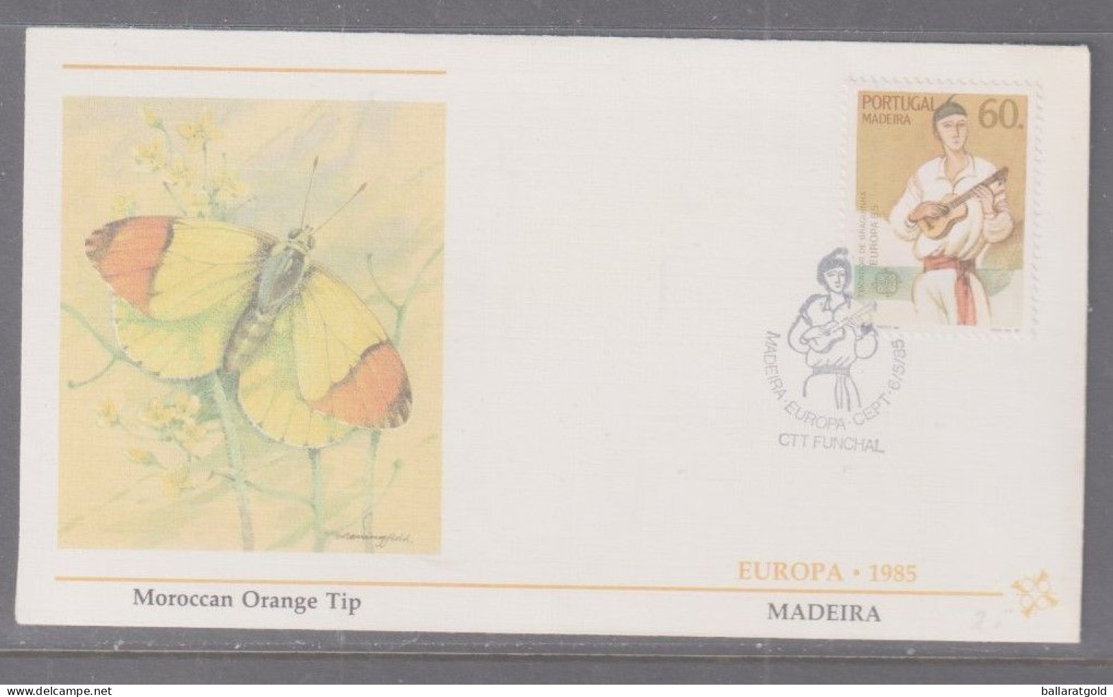 Portugal Madeira 1985 Europa - Traditional Costumes First Day Cover - Brieven En Documenten
